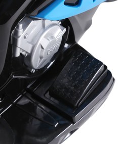 HOMCOM Elektryczny motocykl dla dzieci BMW S1000RR 6V z reflektorem i muzyką 2,5 km/h dla dzieci 18–36 miesięcy Niebieski | Aosom PL