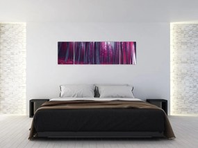 Obraz różowego lasu (170x50 cm)
