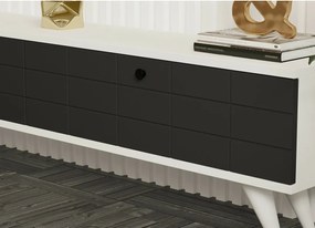 Stolik pod telewizor Alberi White and Anthracite