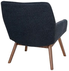 Ciemnokarmelowy fotel z drewna orzecha House Nordic London