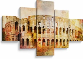 Obraz - Malarstwo cyfrowe, Koloseum, Rzym, Włochy (125x70 cm)