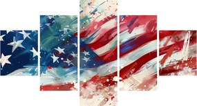 Obraz - Flaga USA (125x70 cm)