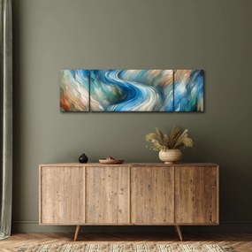 Obraz - Abstrakcyjny nurt (170x50 cm)
