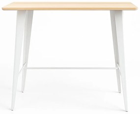 Stó Torix Wysoki Prostoktny Drewno Naturalne