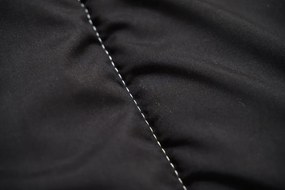 Całoroczna pikowana kołdra 140x200 cm z włókna pustego, czarna