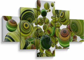 Obraz pasiastych kulek (125x70 cm)