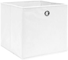 Zestaw 4 sztuk białych do przechowywania pudełek C9-E97