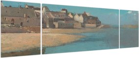 Obraz - Odilon Redon, Village by the Sea in Brittany, reprodukcje (170x50 cm)
