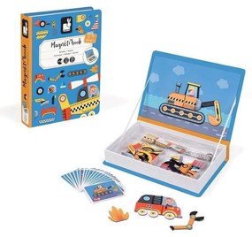 Janod - Magnetyczny zestaw interaktywny MAGNETIBOOK pojazdy