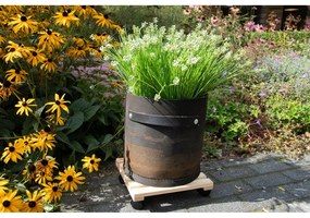 Drewniany kwietnik na kółkach (wysokość 8 cm) Indoor &amp; Outdoor – Esschert Design