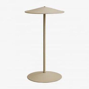 Bezprzewodowa Lampa Stołowa Led Z Żelaza Emilein Kremowa Tapioca - Sklum