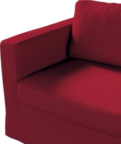 Pokrowiec na sofę Karlstad 2-osobową nierozkładaną długi kolor czerwony tkanina strukturalna