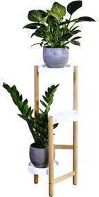Kesper 17275 Bambusowy stojak na kwiaty 28 x 34 x70 cm