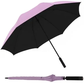 Knirps U.900 XXL ROSE WITH BLACK - ultralekki parasol