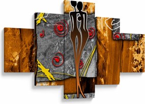 Obraz starożytnego obrazu (125x70 cm)
