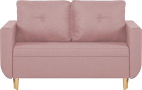 Sofa kanapa 2 os z funkcją spania DORO Różowy