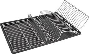 Półka do suszenia naczyń WINGTEX Metaltex 50x31x7 cm Powłoka Polytherm® Metallic - Srebrna