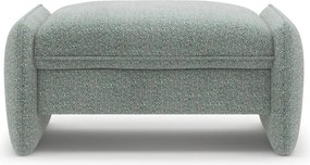 Niebieski podnóżek z tkaniny szenilowej Georgia – Micadoni