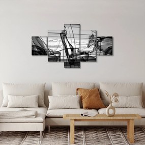 Obraz - Model samochodu 3D (125x70 cm)