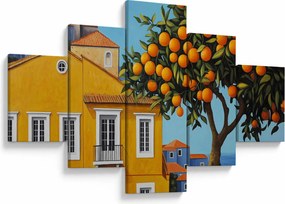 Obraz - Drzewo pomarańczowe (125x70 cm)