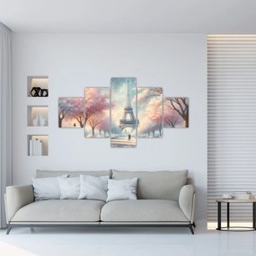 Obraz – Wiosna w Paryżu (125x70 cm)