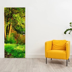 Fototapeta na drzwi - Ścieżka wzdłuż wody (95x205cm)