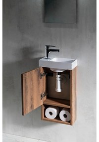 Wisząca szafka bez umywalki w dekorze dębu w naturalnym kolorze 30x53 cm Latus Xi – Sapho