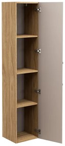 Szafka łazienkowa LUXOR BEIGE 80-01-1D 35cm dąb olejowany/beżowa COMAD