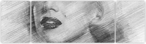 Obraz - Portret Marilyn Monroe (170x50 cm)
