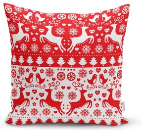 Zestaw 4 świątecznych poszewek na poduszki i bieżnika Minimalist Cushion Covers Christmas