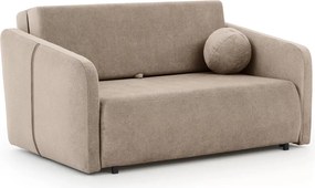 Sofa Zeldia 155 z funkcją spania - brązowy szenil hydrofobowy Spring 1110