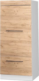 Szafka do mikrofalówki złoty dąb energetyczny 60x58.1x153.6 fame-line