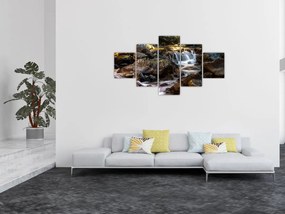 Obraz skalistego strumienia (125x70 cm)