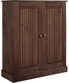 Brązowa szafka z litego drewna sosnowego 100x34 cm Mille – Støraa