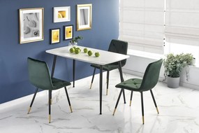Krzesło tapicerowane K438 VELVET ciemnozielone HALMAR
