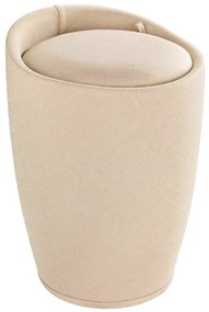 Pufa CANDY BEIGE - kosz na pranie, 2w1, WENKO