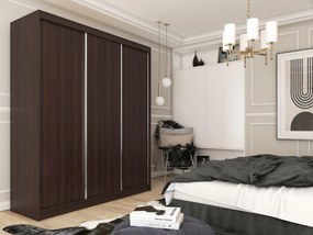 Szafa Przesuwna SOFIA 180 cm Szafa Trzydrzwiowa Wenge