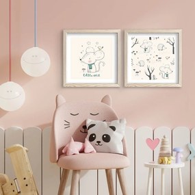 Obrazki dziecięce zestaw 2 szt. 33x68 cm Little One – Wallity