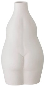 Biały kamionkowy wazon Bloomingville Elora, wys. 18 cm