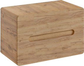 Szafka do łazienki pod umywalkę nablatową 80 cm, Aruba 829 FSC, dąb craft złoty