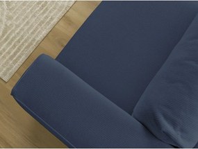 Niebieska rozkładana/ze schowkiem sofa 265 cm Ezechiel – Bobochic Paris