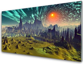 Dekor Szklany do Kuchni Modernistyczna Kompozycja Graficzna