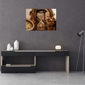 Obraz na szkle - klepsydra (70x50 cm)