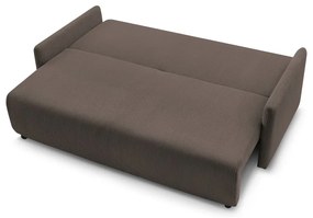 Brązowa sztruksowa rozkładana sofa 211 cm Marcel – Bobochic Paris