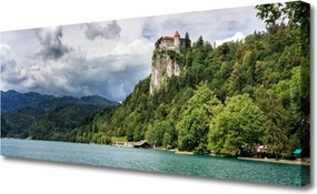 Obraz canvas Baśniowy Zamek nad Przepaścią