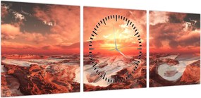 Obraz - Mars (z zegarem) (90x30 cm)