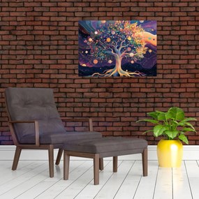 Obraz – Fioletowe drzewo pełne energii (70x50 cm)