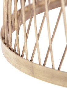 Rustykalna lampa wisząca z rattanu - Calamus