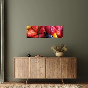Obraz owoców (z zegarem) (90x30 cm)