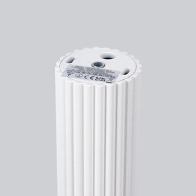 Plafon KARBON 30 biały ryflowany SOLLUX  LIGHTING